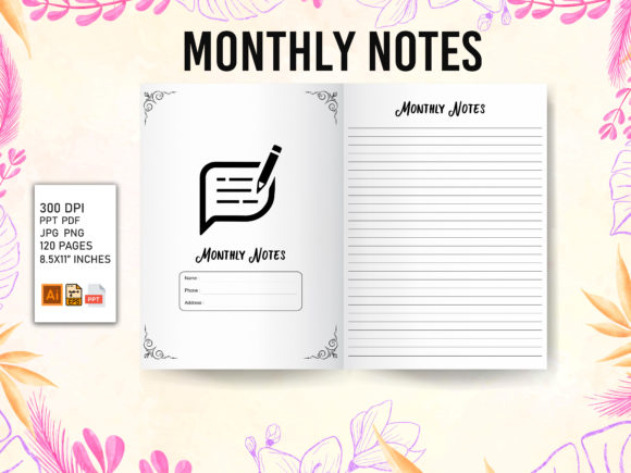 Boost Your KDP Business with Monthly Notes - KDP Interior Templates