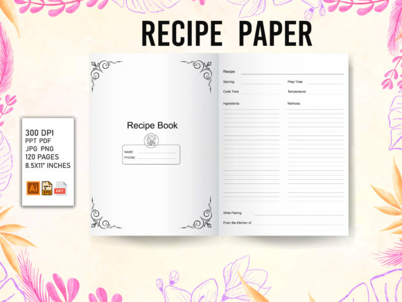 Boost Your KDP Sales with Recipe Paper Notebook