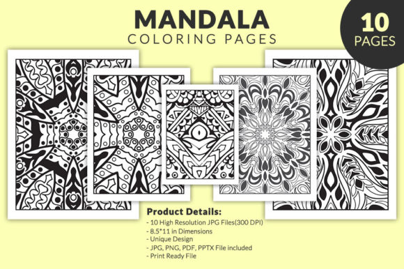 Discover the Art of Relaxation with KDP - Mandala Coloring Pages with Flower
