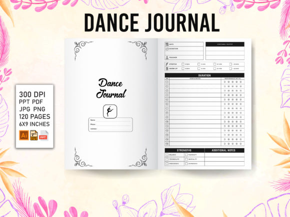 Enhance Your KDP Projects with Dance Journal Interior