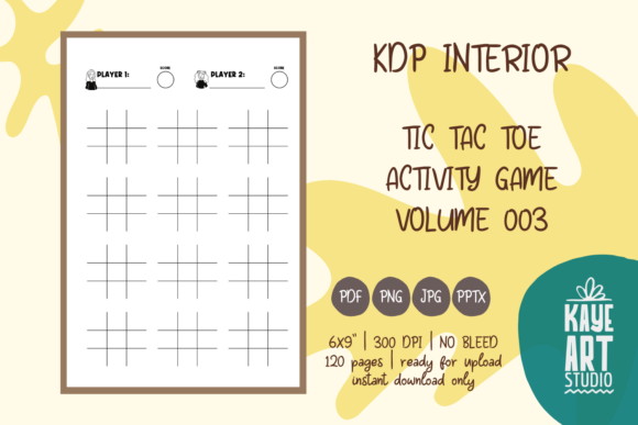 Explore KDP Interior Tic Tac Toe Game Vol. 03