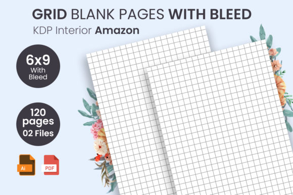 Grid Blank Pages for KDP Publishing