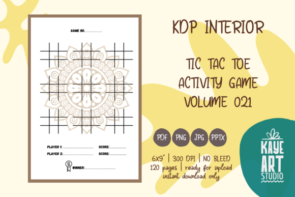 KDP Interior Tic Tac Toe Game Vol. 21: A Versatile Resource for Creativity and Engagement