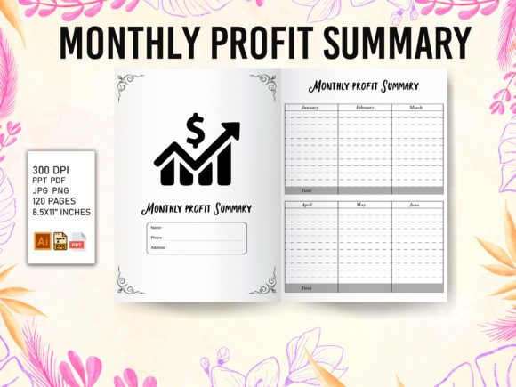 Monthly Profit Summary - KDP Interior: A Comprehensive Tool for Self-Publishers