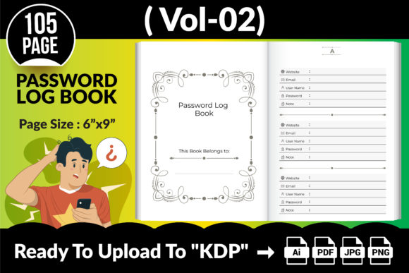 Password Log Book - KDP Interior V02: A Versatile Tool for Your Publishing Needs