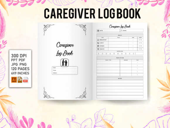 Streamline Your Caregiving Tasks with the Caregiver Log Book - KDP Interior