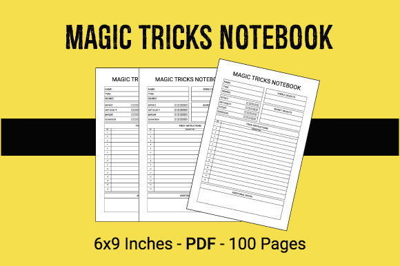 Unlock Creativity with Magic Tricks Notebook