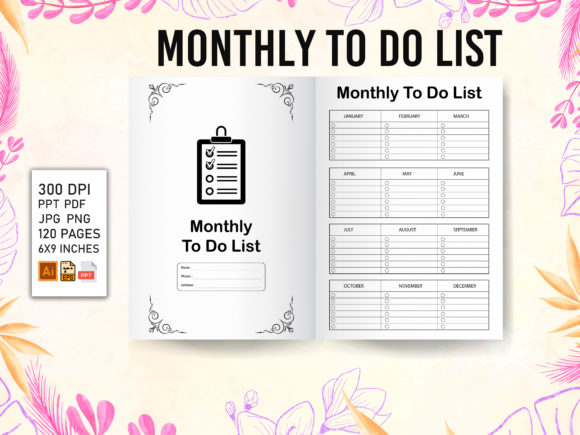 Unlocking Productivity and Creativity with Monthly to Do List - KDP Interior
